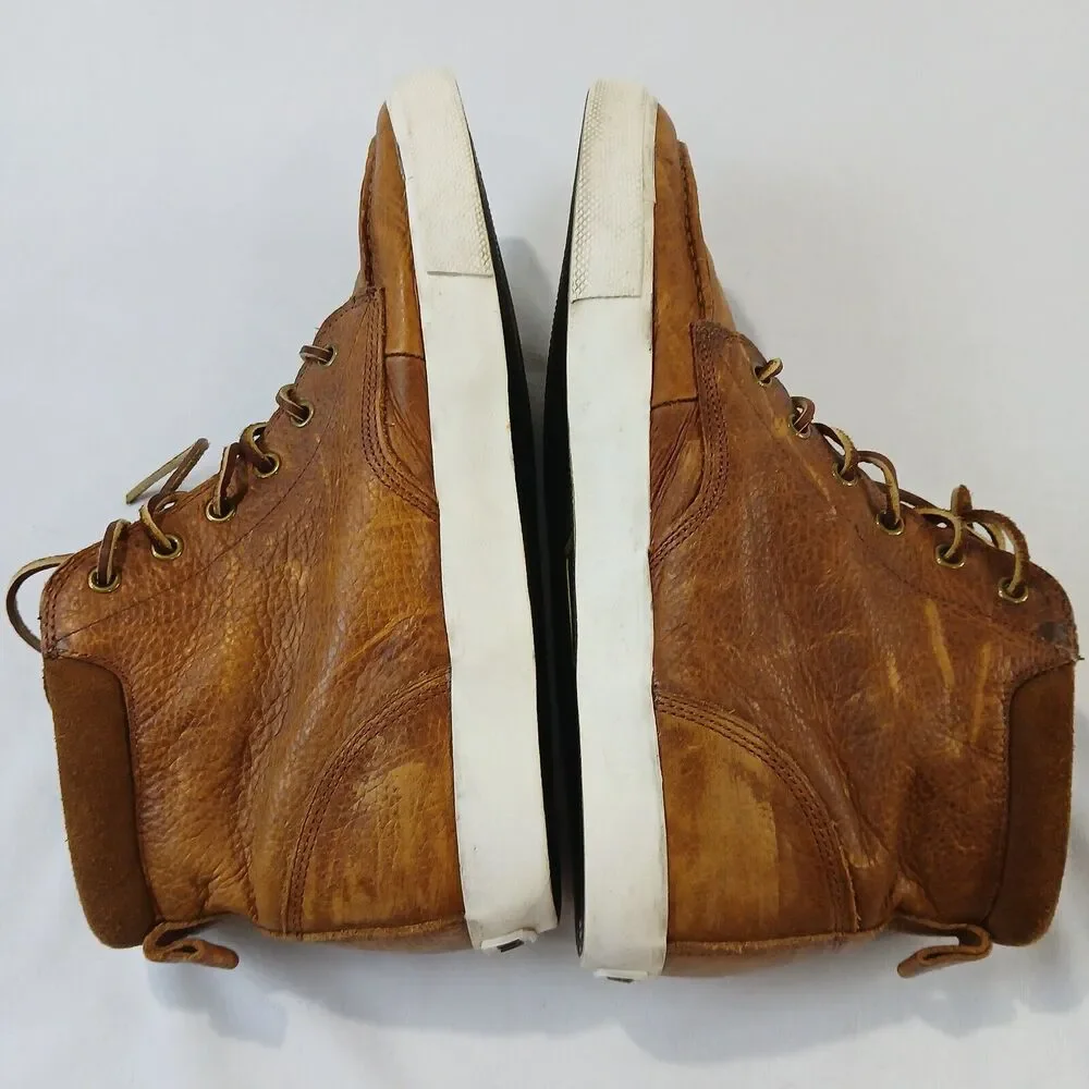 Polo Ralph Lauren Tedd Chukka Boots Mens 11.5 D Pull Up Grain Leather Ankle Shoe